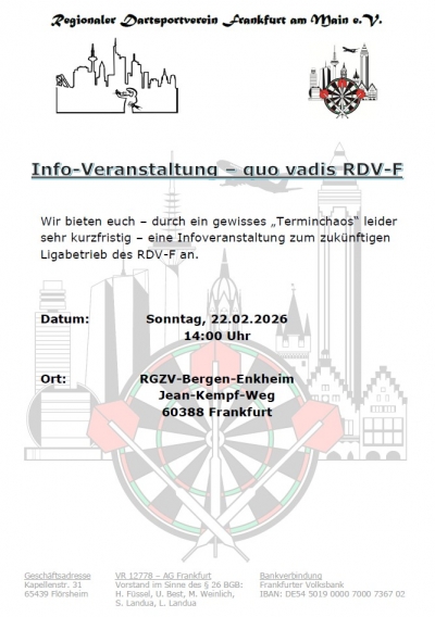 Quo vadis RDV-F - Einladung zur Infoveranstaltung