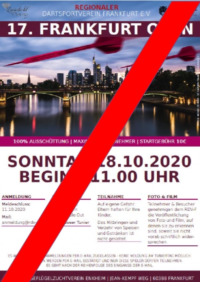 Absage Frankfurt Open
